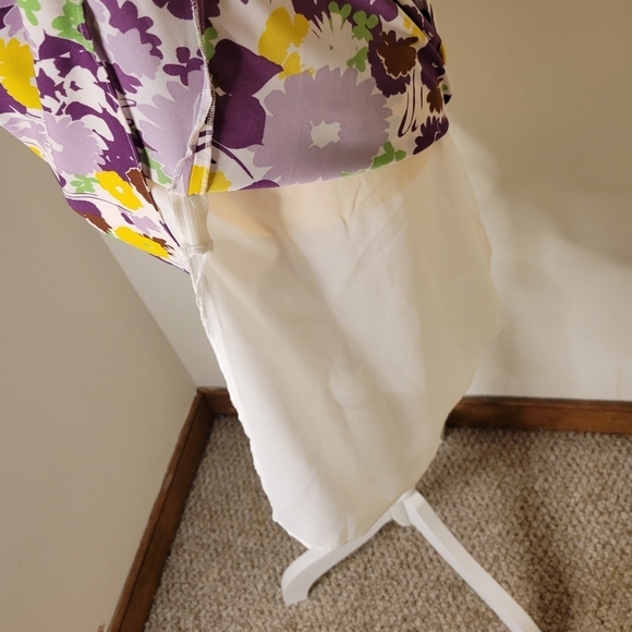 Kate Spade Women's Purple Floral Swing Dress - Size (4) - Excellent Condition - Picture 9 of 14